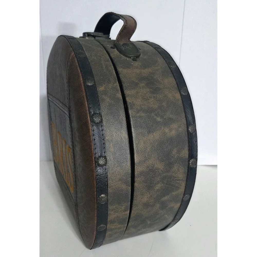 Vintage Style Storage Box Luggage Hat Box Travel Decorative Retro Case PARIS